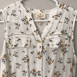 Ember Floral Button Down Tank